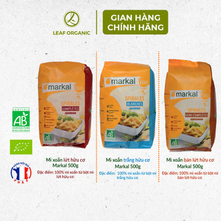 Mì Xoắn Trắng Hữu Cơ Markal 500g - Chuẩn Vị Pháp, Thấm Sốt Cực Đỉnh, An Toàn - Natural Market