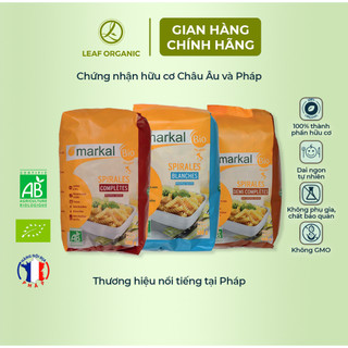 Mì Xoắn Trắng Hữu Cơ Markal 500g - Chuẩn Vị Pháp, Thấm Sốt Cực Đỉnh, An Toàn - Natural Market
