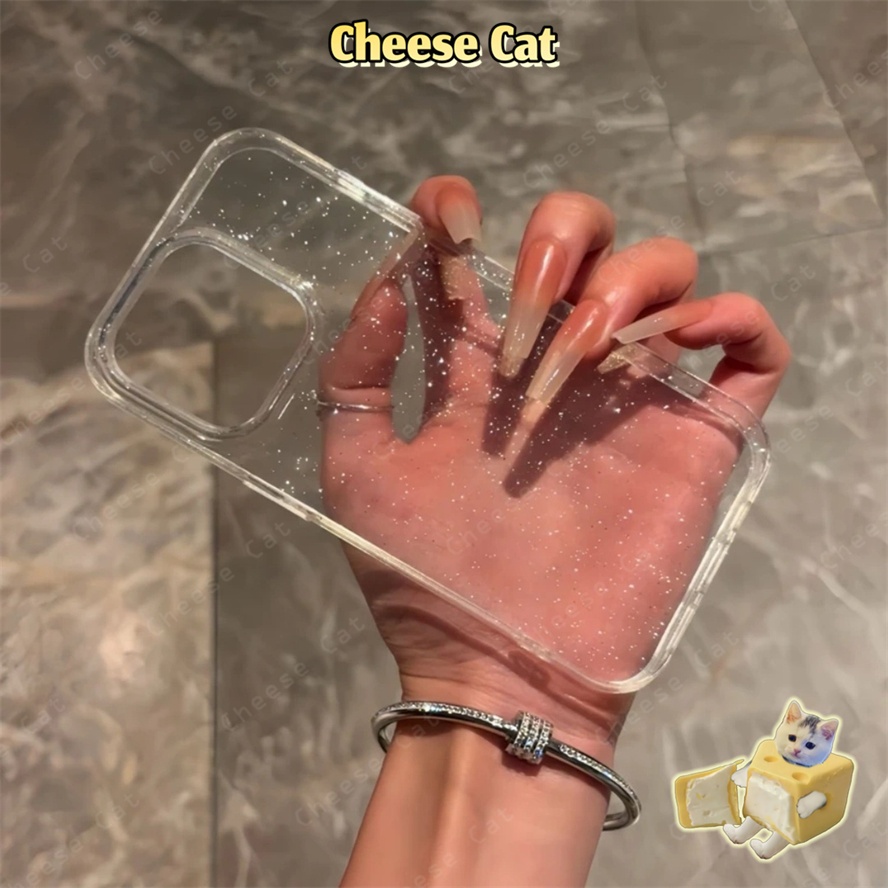 Ốp lưng iPhone màu đen lấp lánh cho iPhone 14 12 13 15 Plus 16 17 Pro Max XR Xs Max 6 7 8 Plus SE bằng chất liệu TPU
