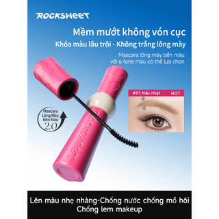 Chuốt Lông Mày, Mascara Lông Mày Rock Sweet 2.0 Bền Màu Chống Nước, Đầu Chuốt Trăng Khuyết Tự Nhiên