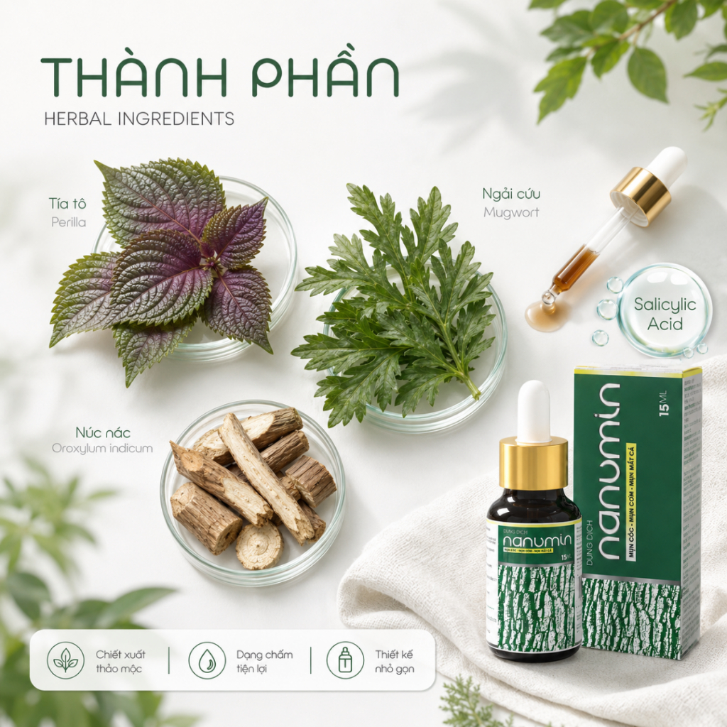 Tinh Chất Tẩy Mụn Cóc, Mụn Cơm, Mắt Cá Chân Tay Lâu Năm [NANUMIN 15ML]