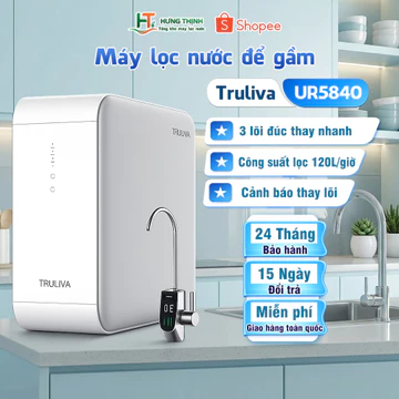 (Miễn phí lắp đặt- Bảo hành 24th) Máy Lọc Nước Truliva UR5840 -Dung Tích 7000L Nước Tinh Khiết- Hưng Thịnh