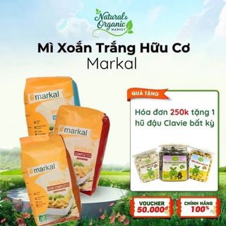 Mì Xoắn Trắng Hữu Cơ Markal 500g - Chuẩn Vị Pháp, Thấm Sốt Cực Đỉnh, An Toàn - Natural Market