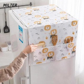 Tấm che phủ tủ lạnh chống thấm nước có túi đựng đồ gia dụng gấp gọn giặt được tiện lợi