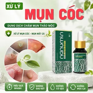 Tinh Chất Thảo Mộc Chấm Rụng Mụn Cóc, Mụn Thịt, Mắt Cá Chân Nanumin 15ML
