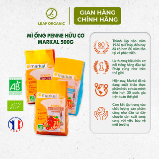 Mì Ống Penne Trắng Hữu Cơ Markal 500g - Giàu Năng Lượng, Dễ Tiêu Hóa, Lành Tính - Natural Market