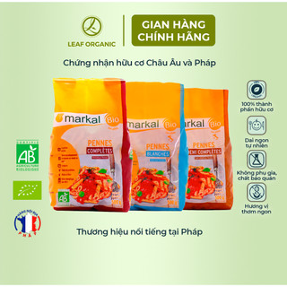 Mì Ống Penne Trắng Hữu Cơ Markal 500g - Giàu Năng Lượng, Dễ Tiêu Hóa, Lành Tính - Natural Market