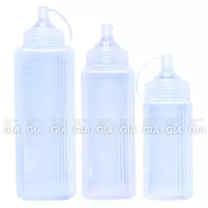 Chai nhựa đựng sốt vuông (300ml/600ml/800ml/1000ml)