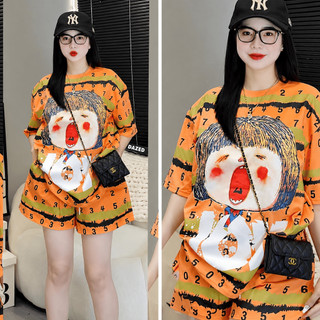 Set Quần Áo Nữ Bộ In Hình JOY Chất Cotton Mềm Mại Freesize Form Thụng Thoáng Mát Năng Động