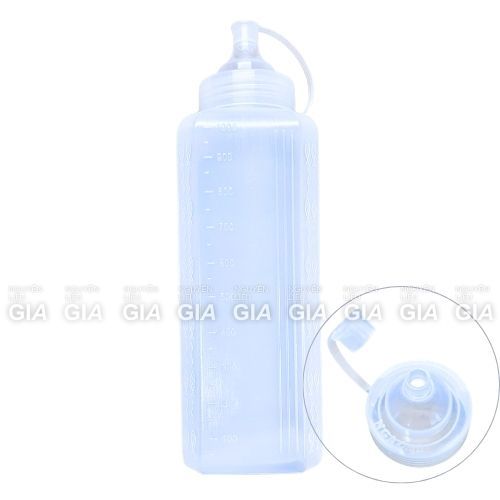 Chai nhựa đựng sốt vuông (300ml/600ml/800ml/1000ml)
