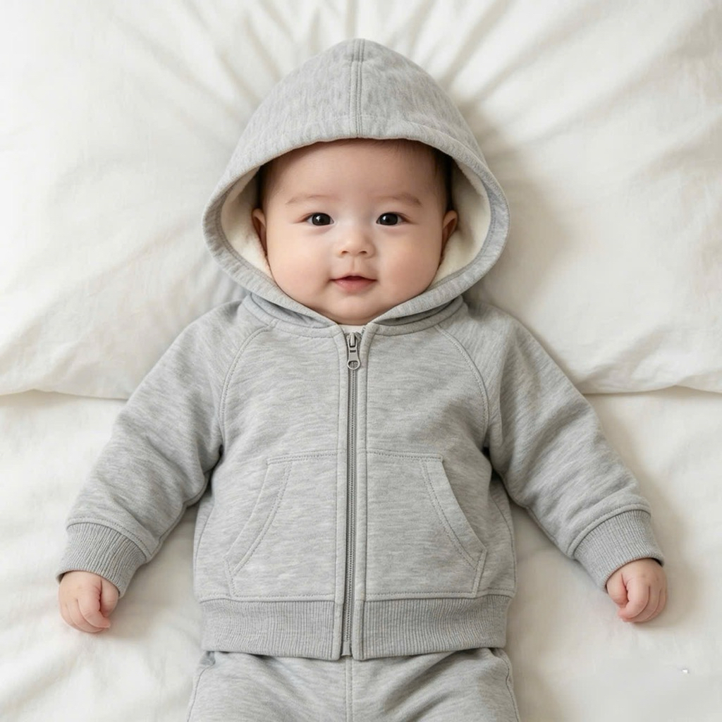 Áo Khoác Nỉ Bé Trai Sơ Sinh Hàng Xuất Dư Size 3M-3Y (3-13kg) Mềm Mại Giữ Ấm Mẫu Siêu Xinh L024 L025 L084
