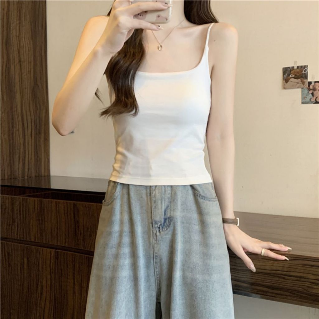 Áo bra 2 dây cotton hàng cao cấp áo lót đệm mút nâng ngực túi zip QUINZY BR01