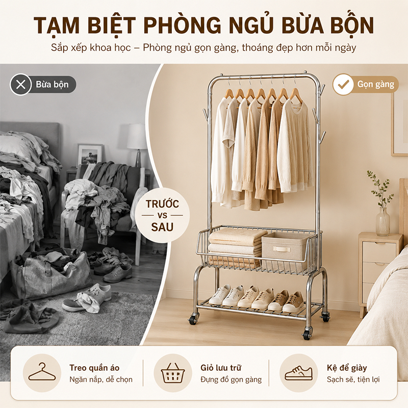 𝐎𝐥𝐢𝐟𝐞 Cây Treo Quần Áo Trong Phòng Sào Phơi Đồ Hiện Đại Giá Treo Quần Áo Đa Dạng Kệ Treo Quần Ao Bằng Sắt Kệ Treo Đồ