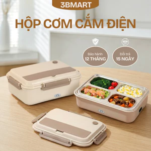 Hộp Cơm Cắm Điện ACHITA 4 Ngăn Không Dùng Nước Làm Nóng Chất Liệu Inox 304 Bảo Hành 12 Tháng