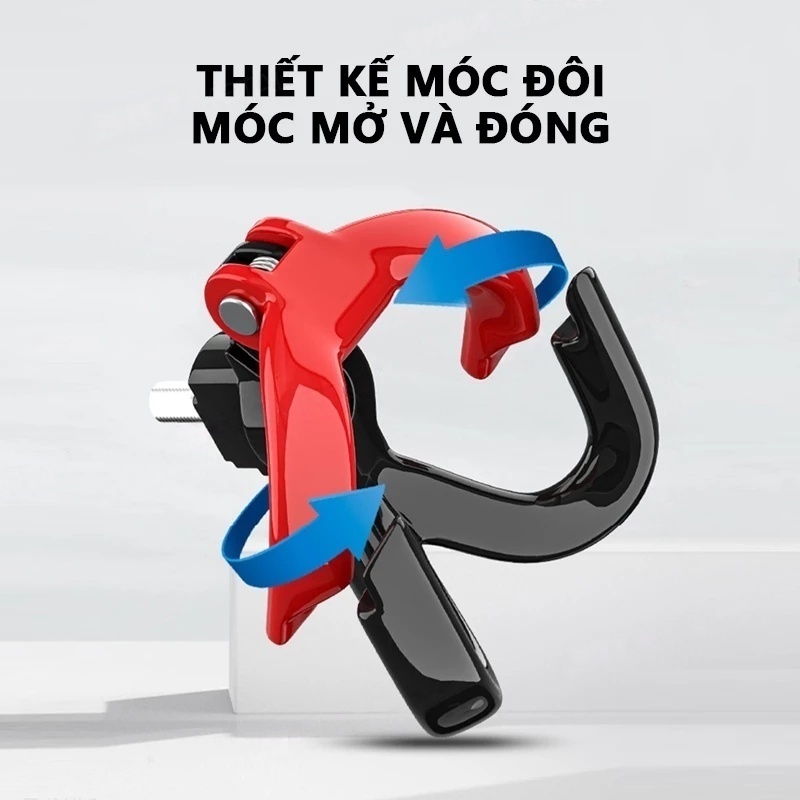 Móc treo đôi cao cấp – Dành cho Vinfast Evo, xe máy điện – Chịu lực, chống gỉ (giá 1 cái)