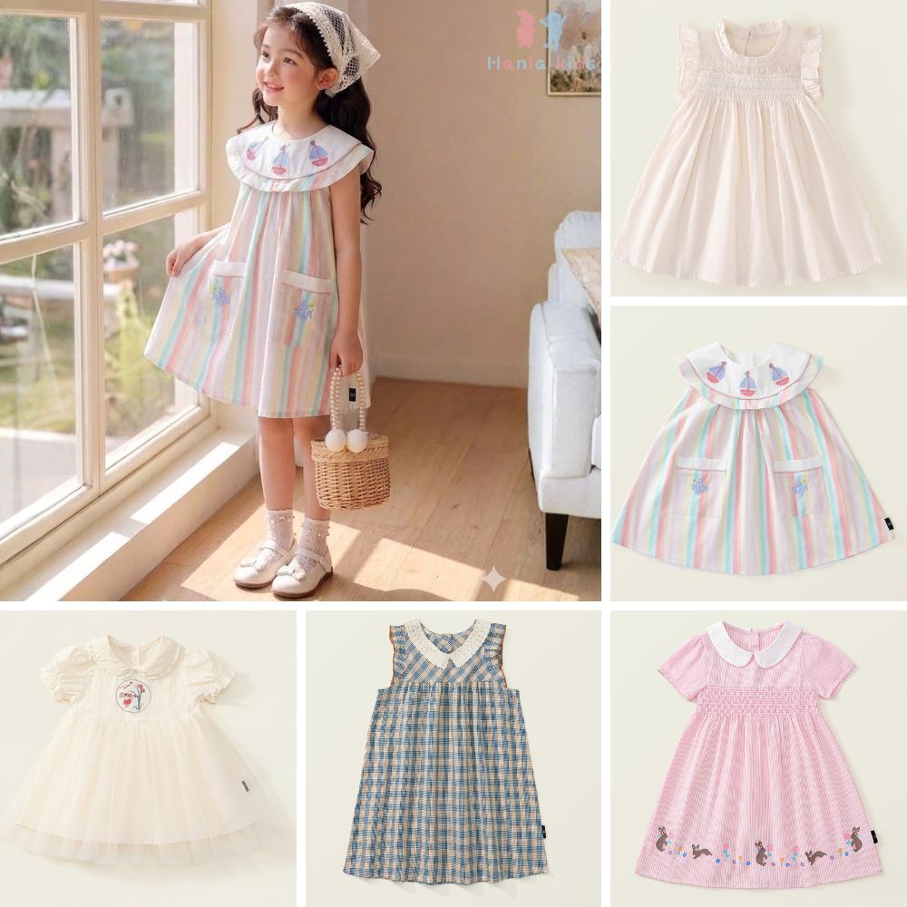 [BST HÈ 2026] Váy Cho Bé Gái, BST  Mặc Hàng Ngày Cho Bé Họa Tiết Dễ Thương Chất Liệu Cotton Mềm Mại