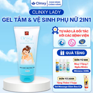 Gel Tắm Và Vệ Sinh Clinxy Lady Dành Cho Phụ Nữ, Sữa Tắm Hỗ Trợ Kháng Khuẩn Và Dưỡng Ẩm Da (150ml)