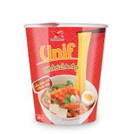 Thùng 24ly mì ăn liền UNIF 4vị (Bò rau thơm, Bò hầm, Tôm chua cay, Lẩu Kim Chi chua cay) 62gr x 24 ly