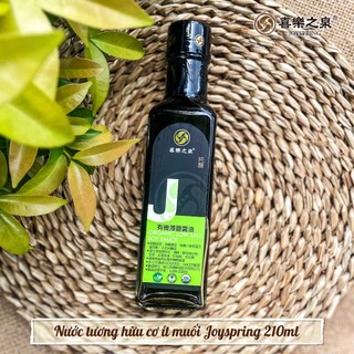 Nước Tương Hữu Cơ Ít Muối Joyspring (210ml & 500ml) Tăng Vị Đậm Đà, Ăn Ngon Hơn - Natural Market