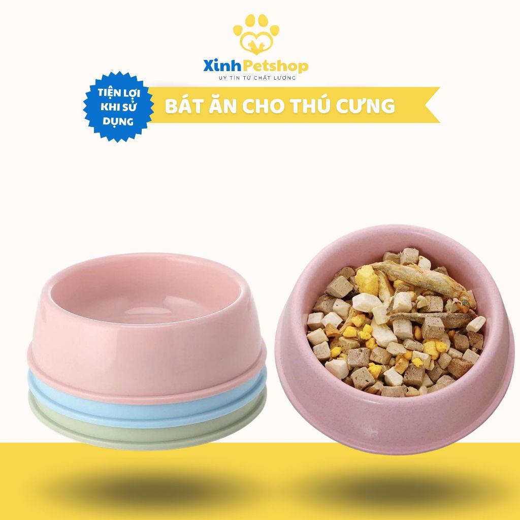 Bát Ăn Nhựa PP An Toàn Dễ Vệ Sinh Dành Cho Chó Mèo