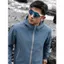 Áo Khoác Chống Nước OKAY Unisex Màu Xanh Xám – Chống Mưa, Chống Nắng UPF50+, Nhẹ Thoáng Khí