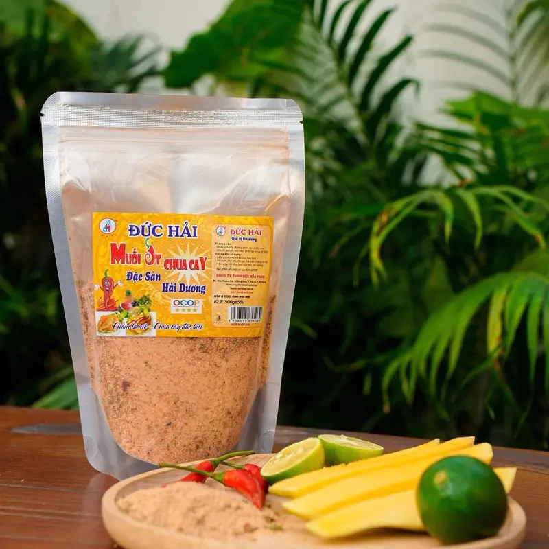Muối Ớt Chua Cay Đức Hải 200/500G Túi Zip Bạc Đậm Đà Chấm Trái Cây Hải Sản - Đức Hải Food