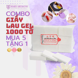 Giấy Lau Gel Mary Artistry Dày 1000 Tờ - Giấy Tẩy Móng Không Xơ Cao Cấp - Không Thấm Hút