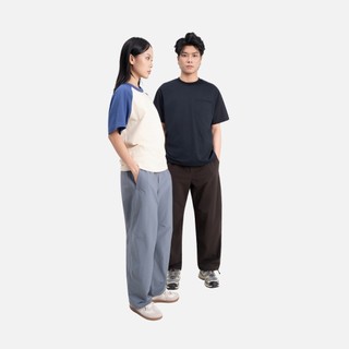 3PhầnTư - Quần Dài Unisex Ống Cong Vải Taslan Dù Gió Nhăn Thế Hệ Mới Nhẹ Thoáng - BMTM25001