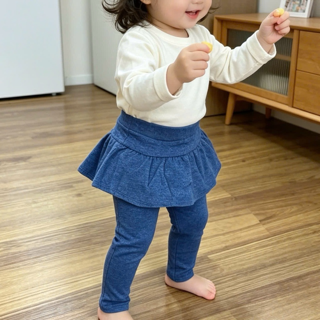 Quần Váy Bé Gái Kiểu Legging Cotton Mềm Mát Co Giãn Size 74-145cm (7-35kg) Hàng Xuất Dư Dễ Thương L010 L034 L037