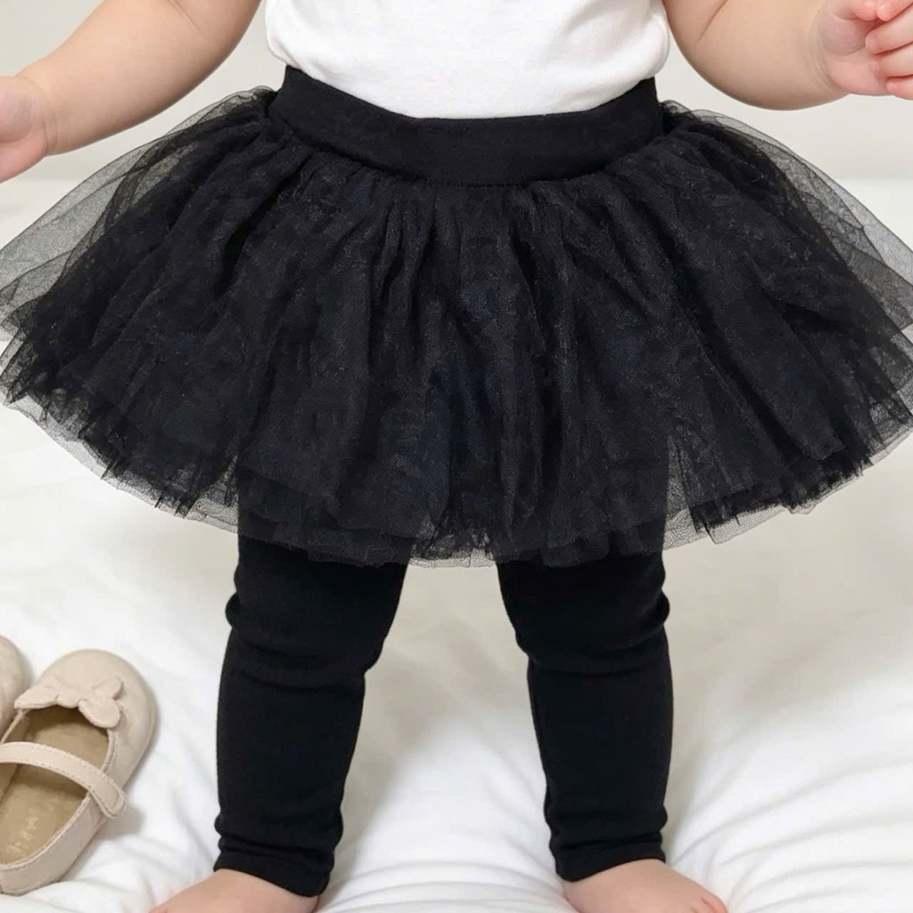 Quần Váy Bé Gái Kiểu Legging Cotton Mềm Mát Co Giãn Size 74-145cm (7-35kg) Hàng Xuất Dư Dễ Thương L010 L034 L037