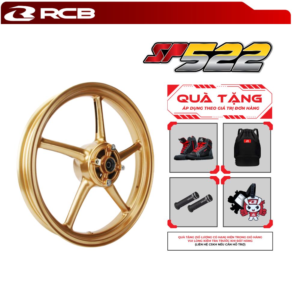 Mâm Xe Máy RCB SP522 Size Lớn – Phù Hợp Exciter 155, Yamaha R25 ...