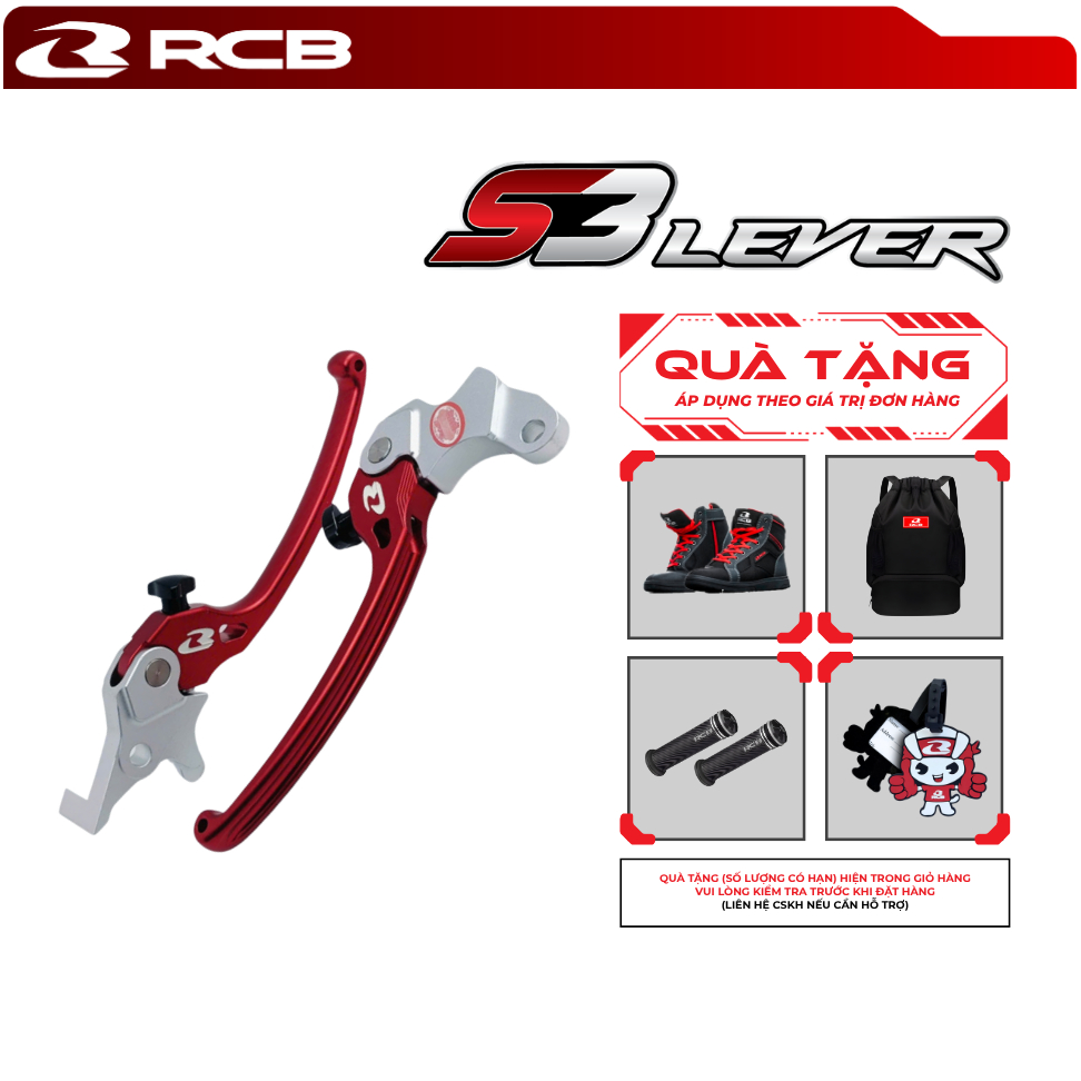 Tay Thắng RCB S3 Lever – Cần Thắng CNC Cao Cấp – Tăng Chỉnh Linh Hoạt /Thiết Kế Thể Thao