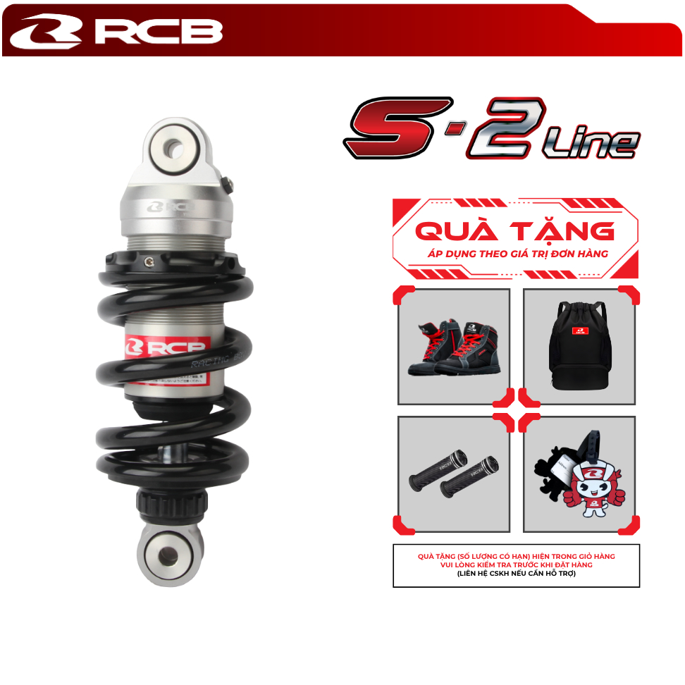 Phuộc Đơn RCB S2 Line Dành Cho Xe Exciter 135/150 / Winner150