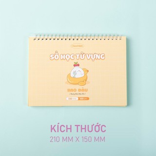 Sổ Tay Học Từ Vựng Tiếng Anh Tiếng Trung Size A5 120 Trang 100gsm Kẻ Bảng Layout Khoa Học Giấy Dày Dặn Không Thấm