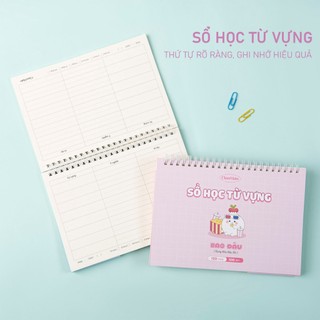 Sổ Tay Học Từ Vựng Tiếng Anh Tiếng Trung Size A5 120 Trang 100gsm Kẻ Bảng Layout Khoa Học Giấy Dày Dặn Không Thấm