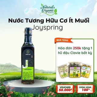 Nước Tương Hữu Cơ Ít Muối Joyspring (210ml & 500ml) Tăng Vị Đậm Đà, Ăn Ngon Hơn - Natural Market