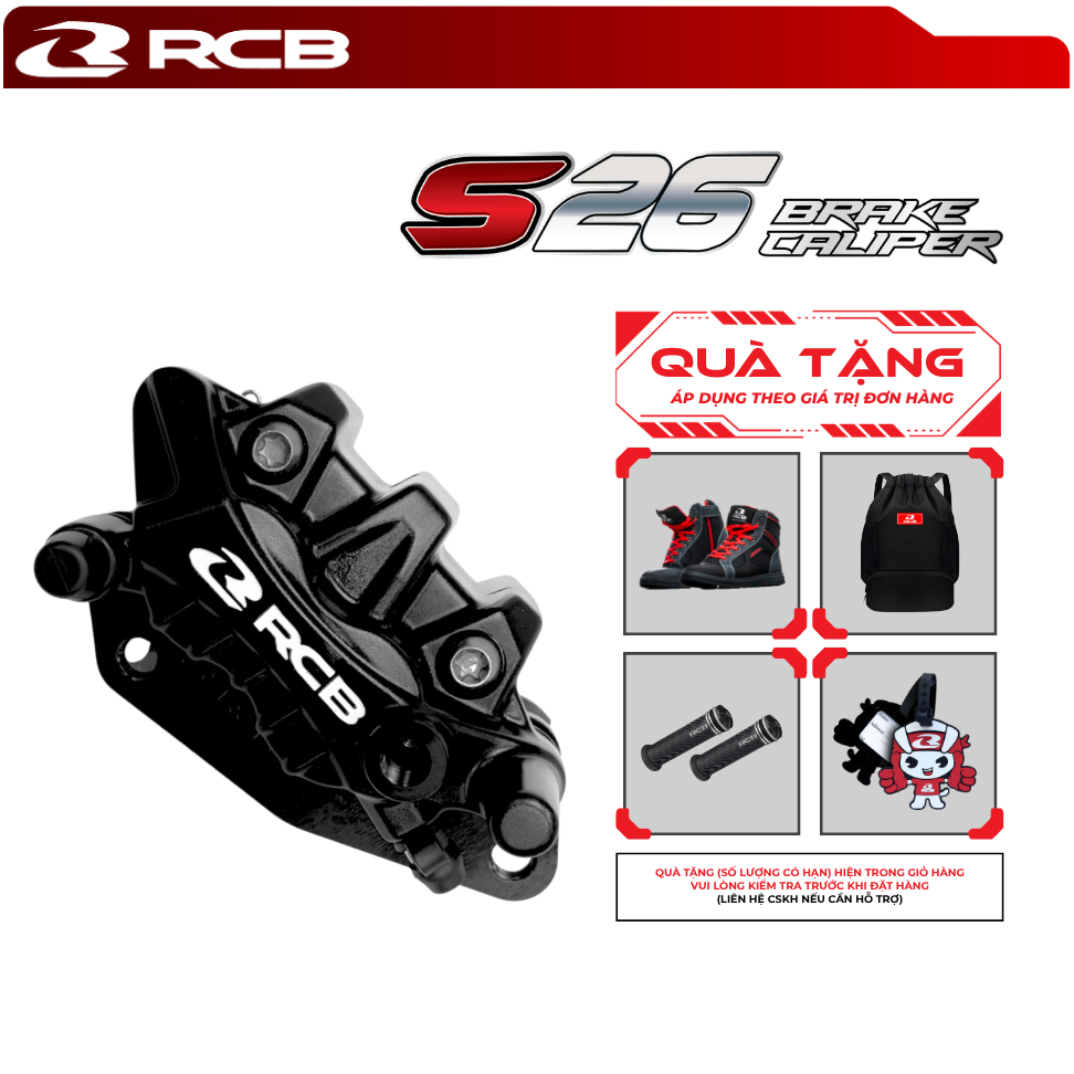 Heo Dầu RCB S26 – 2 Piston 26mm – Gắn Exciter 135/150/155, Winner X, Wave, Sirius