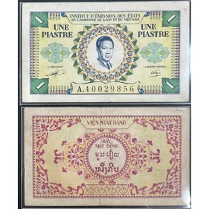 Sưu tầm Đông Dương 1 piastre 1952 1954 Bảo Đại