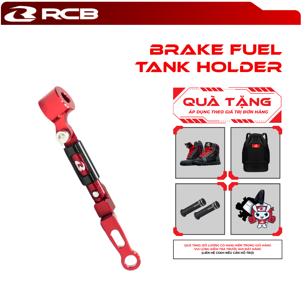 Pát Gắn Bình Dầu RCB Xe Máy Nhôm CNC Cao Cấp Hàng Cho Winner X, Winner Exciter 150 Raider