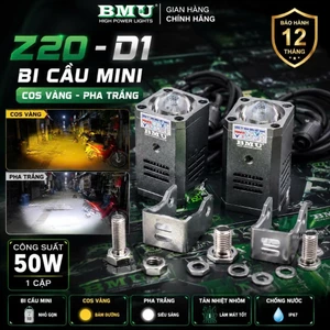 bi cầu trợ sáng mini z20 v2 chính hãng BMU công suất 50w siêu khủng bảo hành 1 năm chống nước ip68