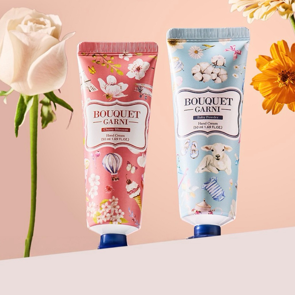 [Set 4 tuýp] Kem Dưỡng Da Tay Siêu Thơm Lưu Hương Lâu Bouquet Garni 50ml Hàn Quố