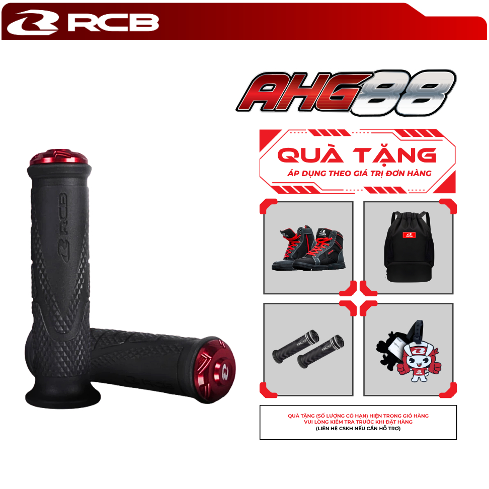 Bao Tay Xe Máy RCB AHG88 – Thiết Kế Công Thái Học, Chống Trơn Trượt, Nhiều Màu Sắc