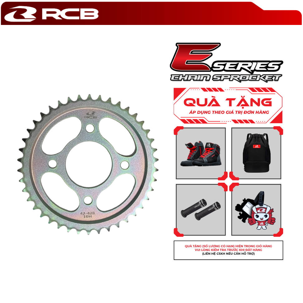 Đĩa tải RCB E Series cho các dòng xe Y100, Exciter, Winner - Chống Gỉ, Độ Bền Cao