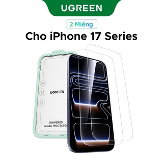 [Dòng HD không viền] Kính cường lực bảo vệ màn hình UGREEN 2 chiếc cho phim bảo vệ màn hình iPhone 17 Pro Max