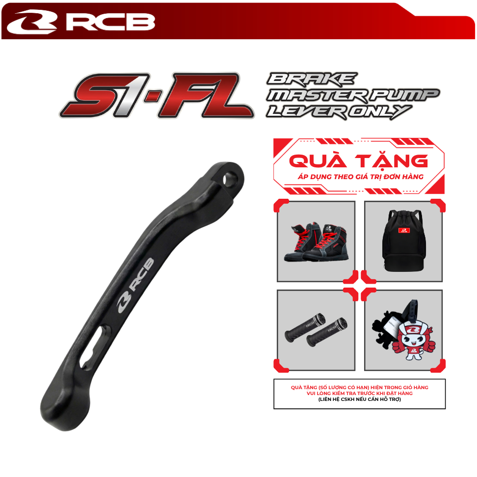 Tay Thắng Rời RCB S1-FL RH/LH – Lever Only – Màu Đen – Dùng Cho Cùm Phanh S1-FL