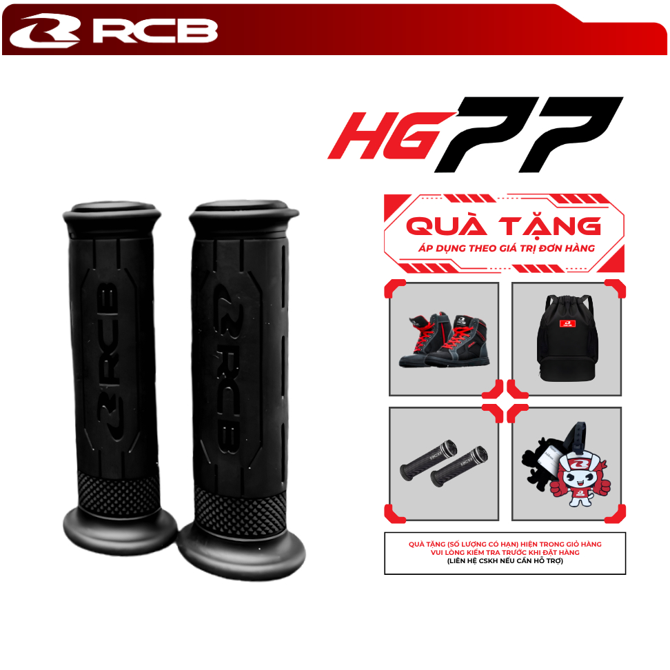 Bao Tay RCB HG77 – Chống Trượt, Êm Tay – Phù Hợp Mọi Dòng Xe Máy