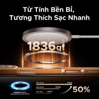 Ốp điện thoại trong suốt từ tính chống rơi UGREEN cho iPhone 17 Pro Max / Dành cho iPhone 17 Pro/ iPhone 17 Air(ốp cứng)
