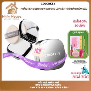 Phấn Nén COLORKEY 48H Cho Lớp Nền Khô Ráo KIỀM DẦU 12g | NHÍM HOUSE