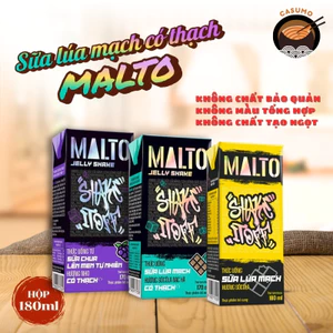 SỮA MALTO Lúa Mạch Hương Socola, Bạc Hà, Nho Có Thạch Chính Hãng 170ml/180ml - Mì Việt Casumo