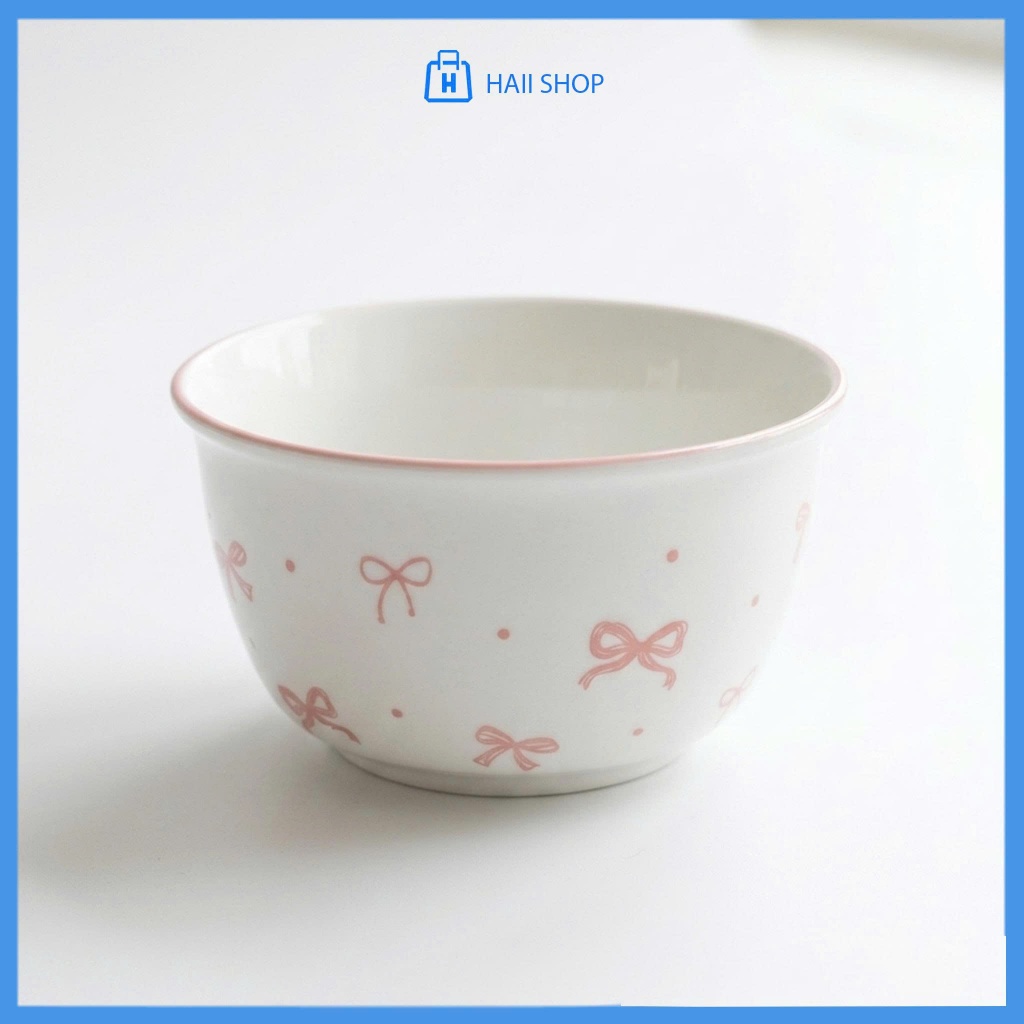 Bát Sứ Ăn Cơm Họa Tiết Dễ Thương – Chén Sứ Cao Cấp, Bền Đẹp, Kích Thước 11x6.5cm